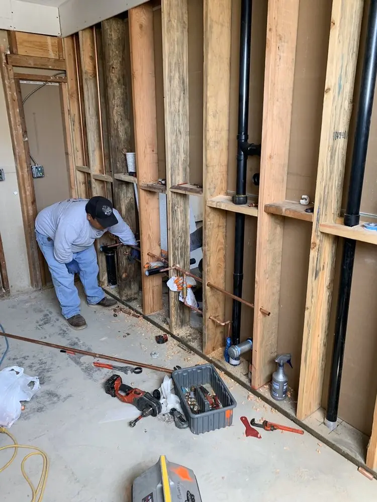 Commercial rough-in plumbing for Water Heater Replacement in Chadwyck